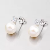 Náušnice kôstky s perlou YNG2013