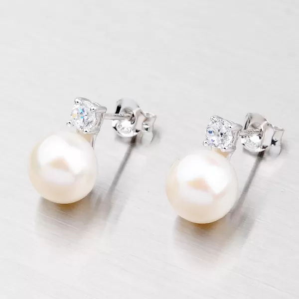 Náušnice kôstky s perlou YNG2013