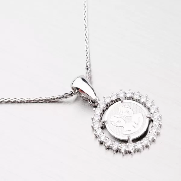 Prívesok so zirkónmi - Blíženci MPNZ5057ZSM-05