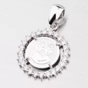 Prívesok so zirkónmi - Blíženci MPNZ5057ZSM-05