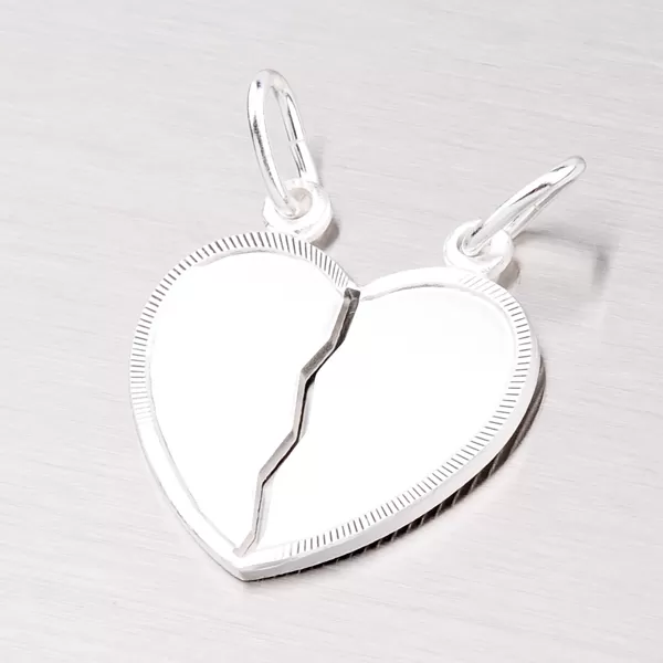 Strieborné srdce pre zamilovaný pár M5500MRH