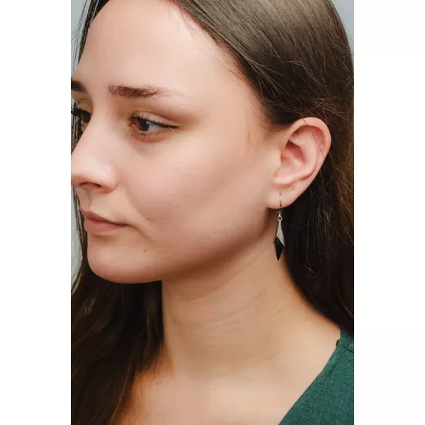 Dámske náušnice striebro 925 onyxom PKL-2272