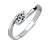 Zásnubný prsteň s diamantmi ZP2072D