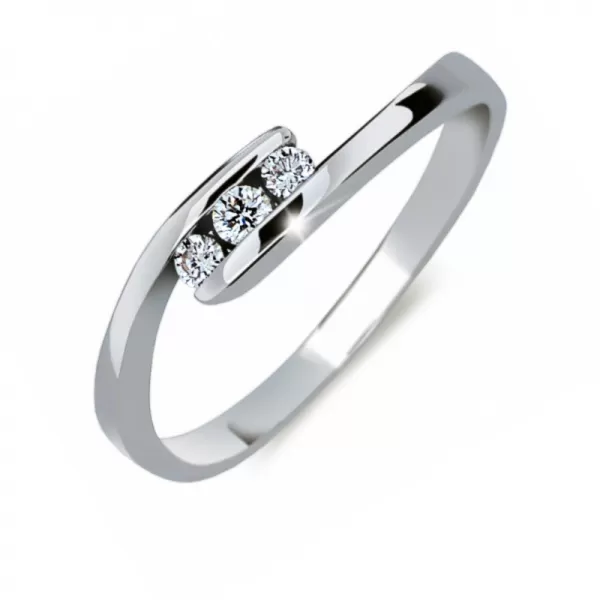Zásnubný prsteň s diamantmi ZP2072D
