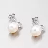 Náušnice kôstky s perlou YNG2013