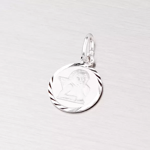 Strieborný prívesok s anjelikom M5406B