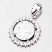 Prívesok so zirkónmi - Býk MPNZ5057ZSM-04