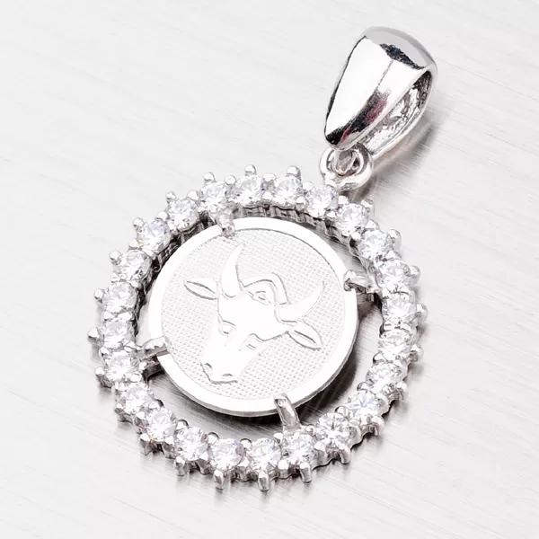 Prívesok so zirkónmi - Býk MPNZ5057ZSM-04