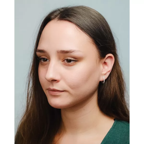 Dámske náušnice striebro 925 zirkón kruhy PKL-2277