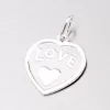 Strieborný prívesok v tvare srdca AG13-001