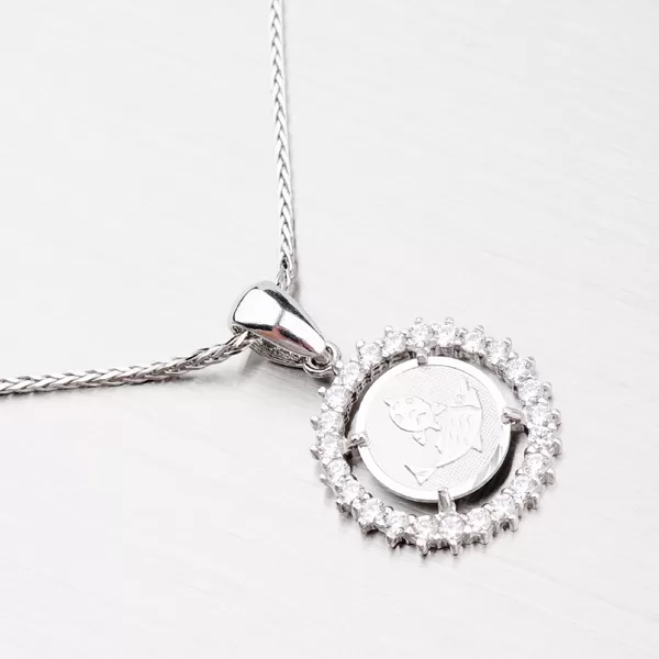 Prívesok so zirkónmi - Ryby MPNZ5057ZSM-02