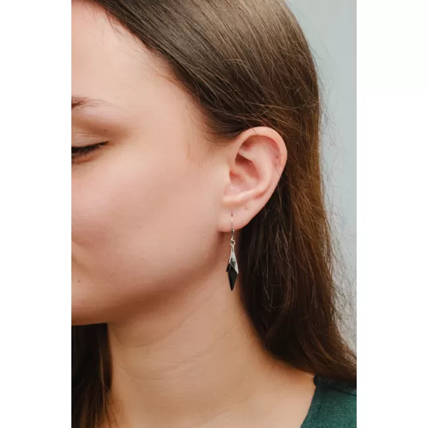 Dámske náušnice striebro 925 onyxom PKL-2272