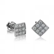 Dámske náušnice zo zlata so zirkónmi DZ2096