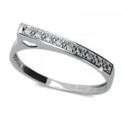 Zlatý prsteň so zirkónmi DZ2003