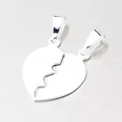 Strieborné srdce pre zamilovaný pár YNG3023