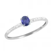 Prsteň s modrým zafírom GKW46631