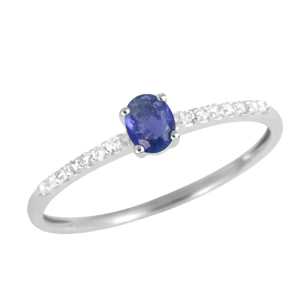 Prsteň s modrým zafírom GKW46631