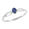 Prsteň s modrým zafírom a diamantmi GKW46582SAF