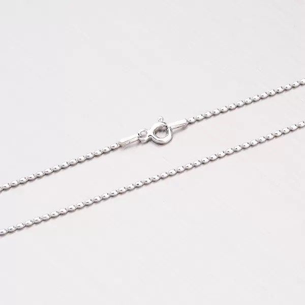 Strieborná retiazka z drobných oválkov CPL-OVL-120R-Rh