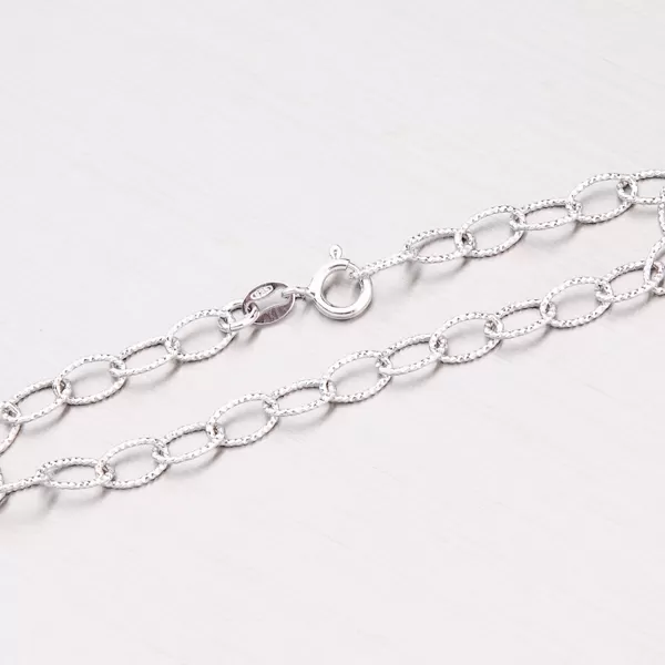 Strieborná retiazka s gravírovaním ODT2-075R-Rh