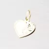 Zlatý prívesok v tvare srdca s gravírovaním 322P-131033
