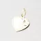 Zlatý prívesok v tvare srdca s gravírovaním 322P-131033