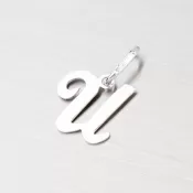 Strieborný prívesok písmenko - U M5110-U