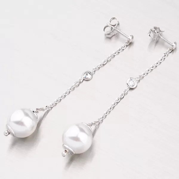 Visiace náušnice s perlou MORP1444AD10