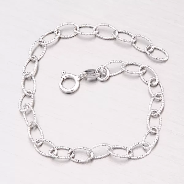 Strieborná retiazka s gravírovaním ODT2-075R-Rh