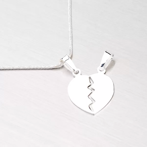 Strieborné srdce pre zamilovaný pár YNG3023