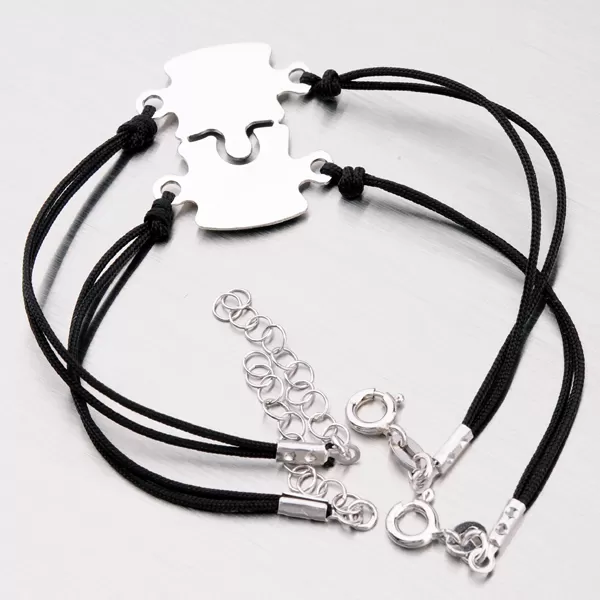 Strieborný náramok pre pár - puzzle MBRC5500PRH