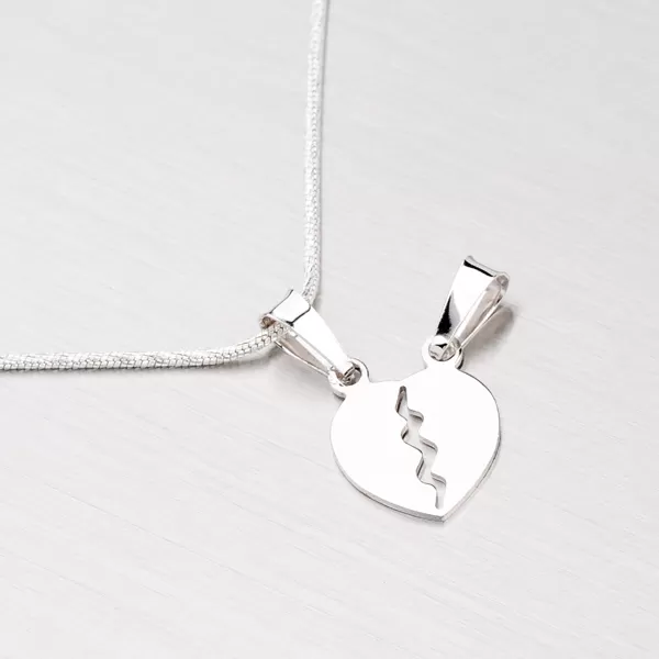 Strieborné srdce pre zamilovaný pár YNG3024