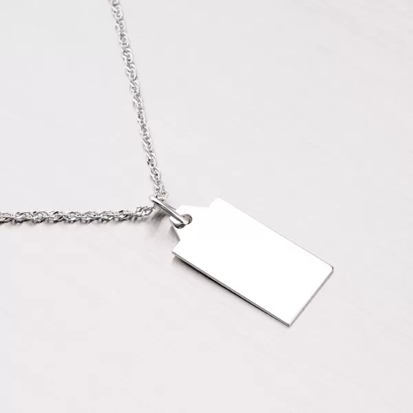 Strieborný prívesok - doštička MPN5902A