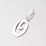 Strieborný prívesok písmenko - O M5110-O