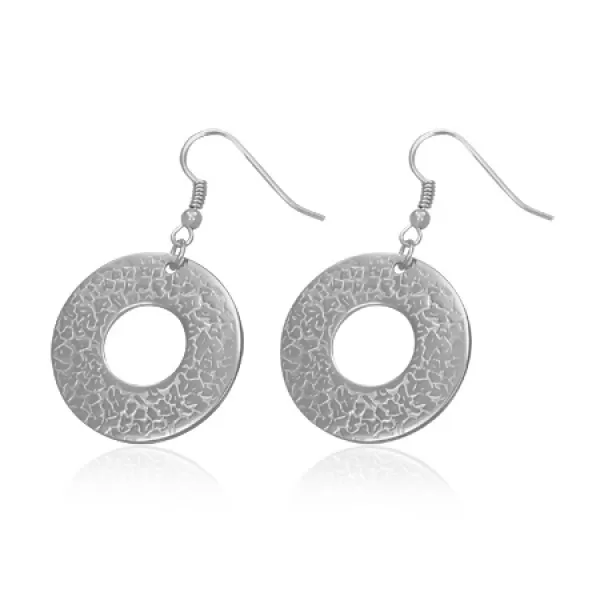 Oceľové visiace náušnice GOEM309