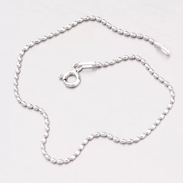 Strieborná retiazka z drobných oválkov CPL-OVL-120R-Rh