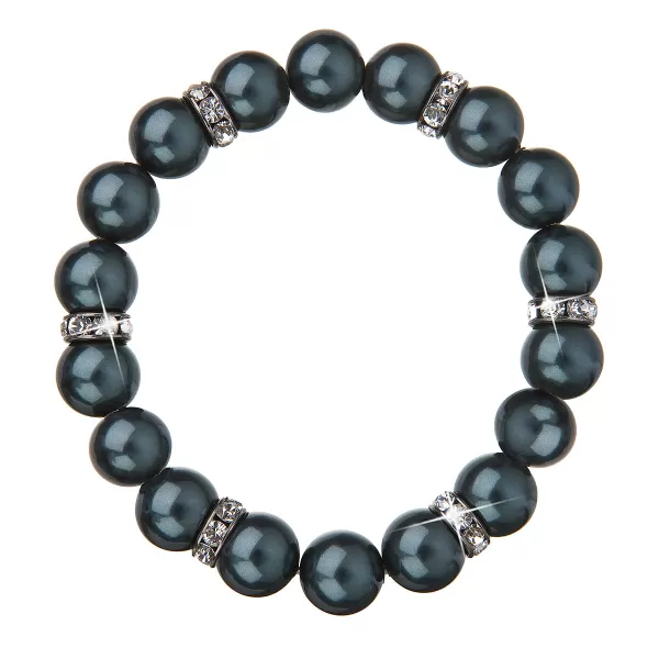 Perlový náramok zelený 33058.3