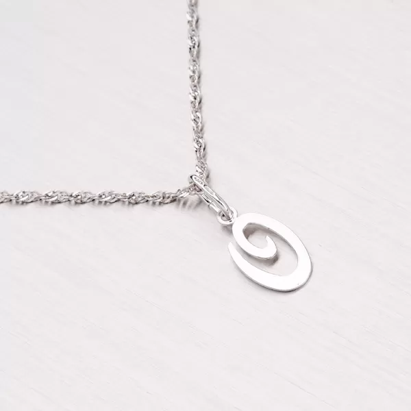 Strieborný prívesok písmenko - O M5110-O