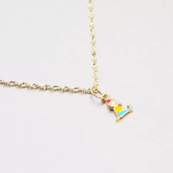 Zlatý prívesok - panáčik 182-0097