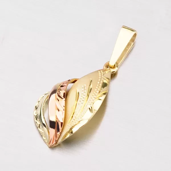 Zlatý prívesok s ručným rytím 53P-018