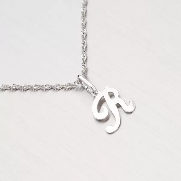 Strieborný prívesok písmenko - R M5110-R