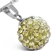 Guľôčka so žltými kryštálmi GWPA155