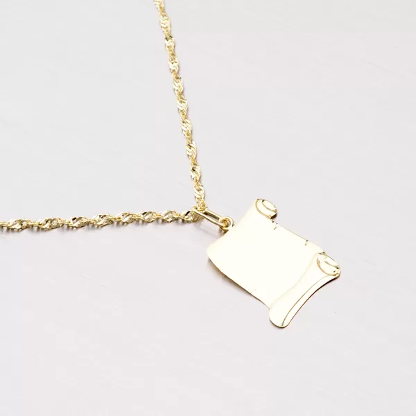 Doštička zo žltého zlata 352P-130083