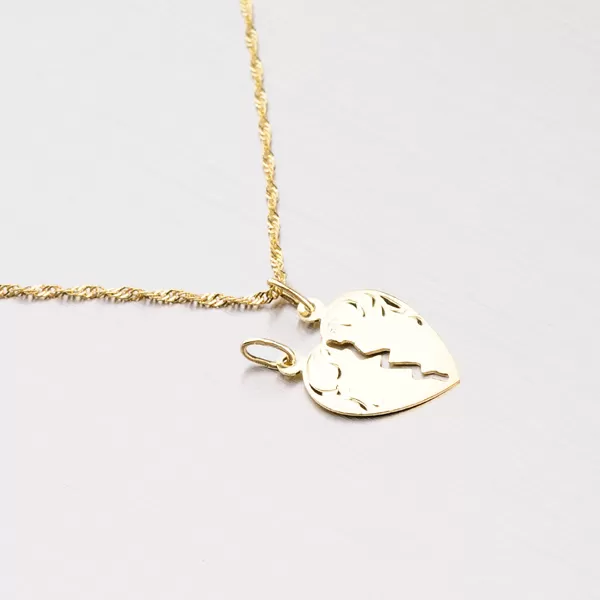 Zlaté srdce pre zamilovaný pár 43-2485