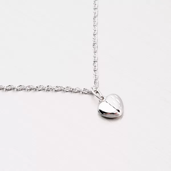 Srdiečko z bieleho zlata 117P-131111