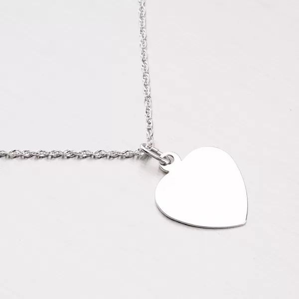 Strieborný prívesok - srdce MPN5894A