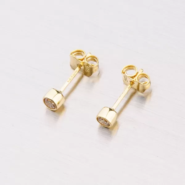 Kôstky so zirkónom zo zlata 143-1074