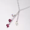 Strieborný náhrdelník s kryštálmi YNG5007