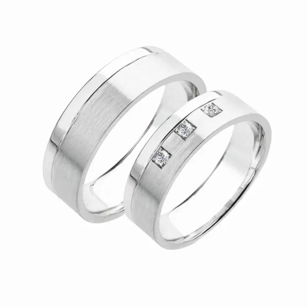 Svadobné obrúčky striebro 925 zirkón 0,075 ct SP-222-Ag