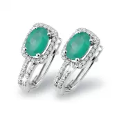 Dámske náušnice biele zlato 585/1000 prírodný diamant 1,72 ct GKW52512